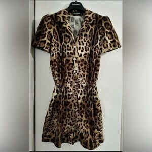Authentic and one of a kind!! Vintage Dolce and Gabbana Leopard 🐆 Romper